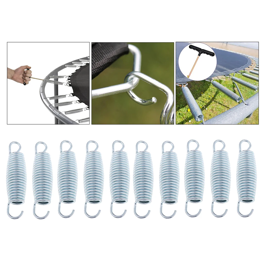 

10x Solid Trampoline Springs Replacement 10/11.6/14/16.5/8.8cm Spring