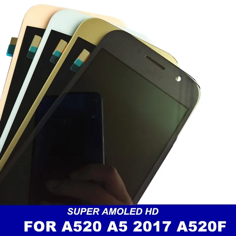 Супер AMOLED lcd S для Samsung Galaxy A5 2017 A520 A520F A520DS 100% протестированный ЖК-экран телефона