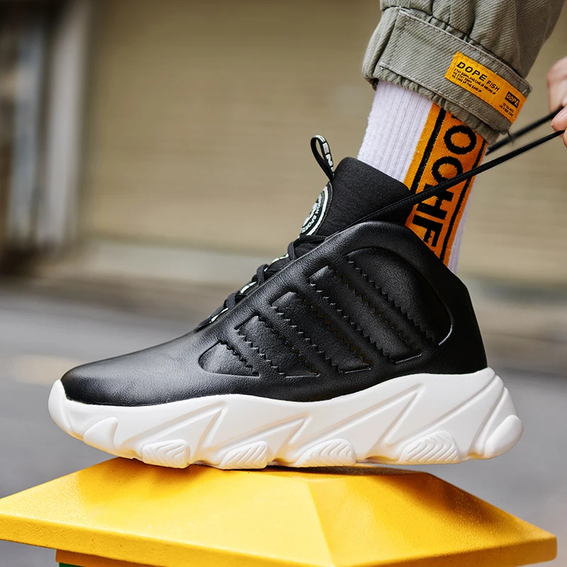 New Fashion Mens Comfortable Basketball Shoes Sport Running Shoes Chunky Sneakers for Women Boy Basketball Shoes Couple Sneakers