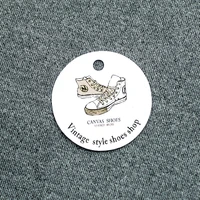product label shoe tag customized paper trademark shoe and hat clothing accessories food packaging box sticker your logo design