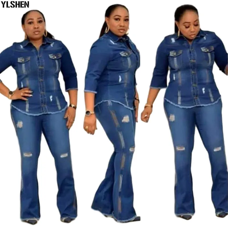 Комплект из 2 предметов африканская одежда для женщин осеннее платье Vestidos