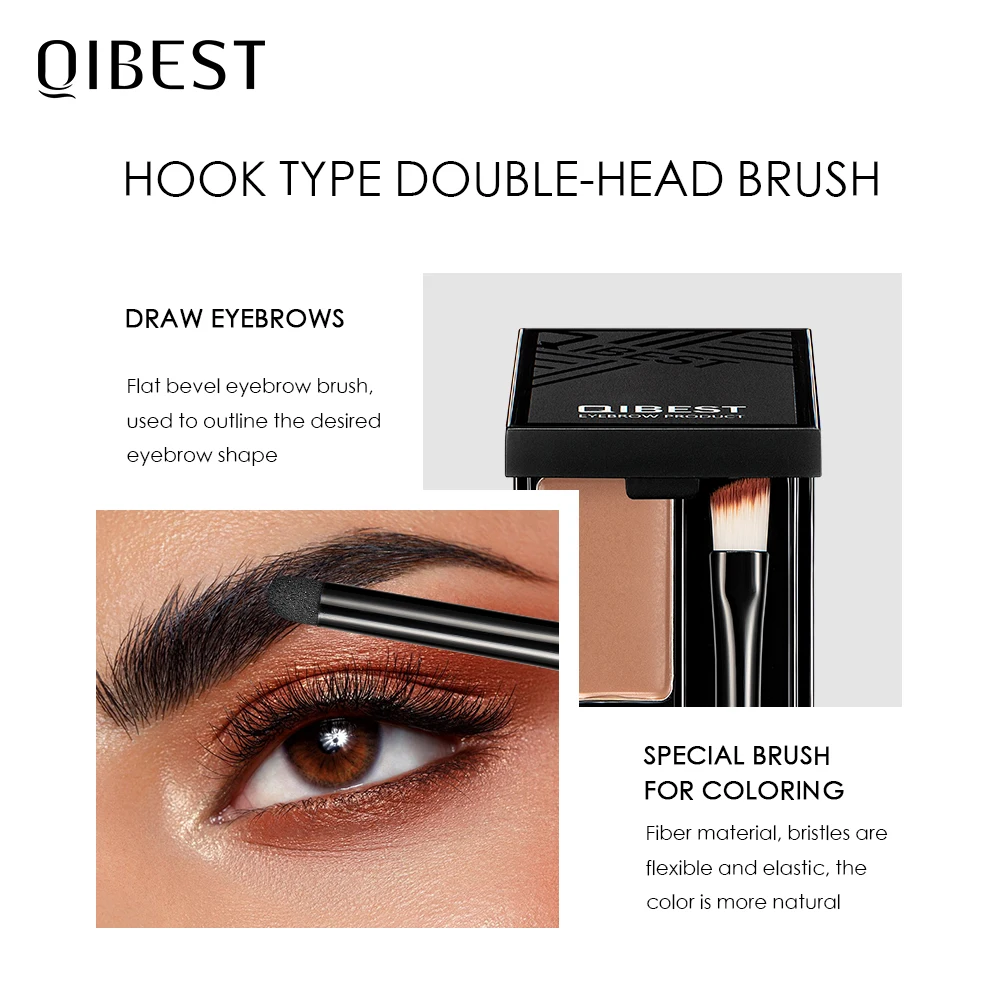 

QIBEST Eyebrow Makeup Eyebrow Powder Gel Palette Eyebrows Enhancer With Brush Professional Cosmetics Eyebrow Shadows Soap Wax