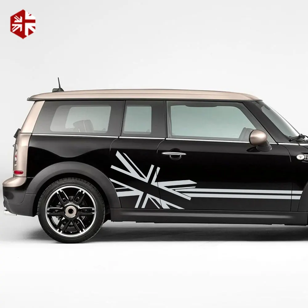 2 шт. флаг соединения Джек стильная наклейка на дверь боковые полосы корпус для MINI