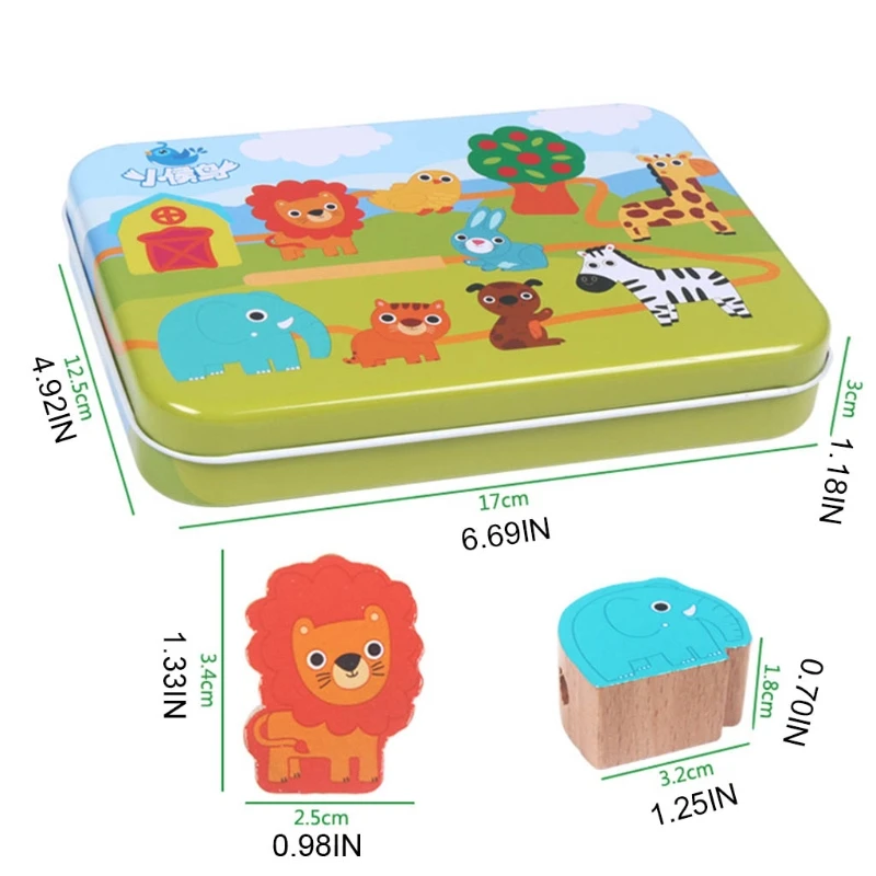 

50LE Kids Wooden Blocks Toy for Boys/Girls Brain Training Birthday Gifts
