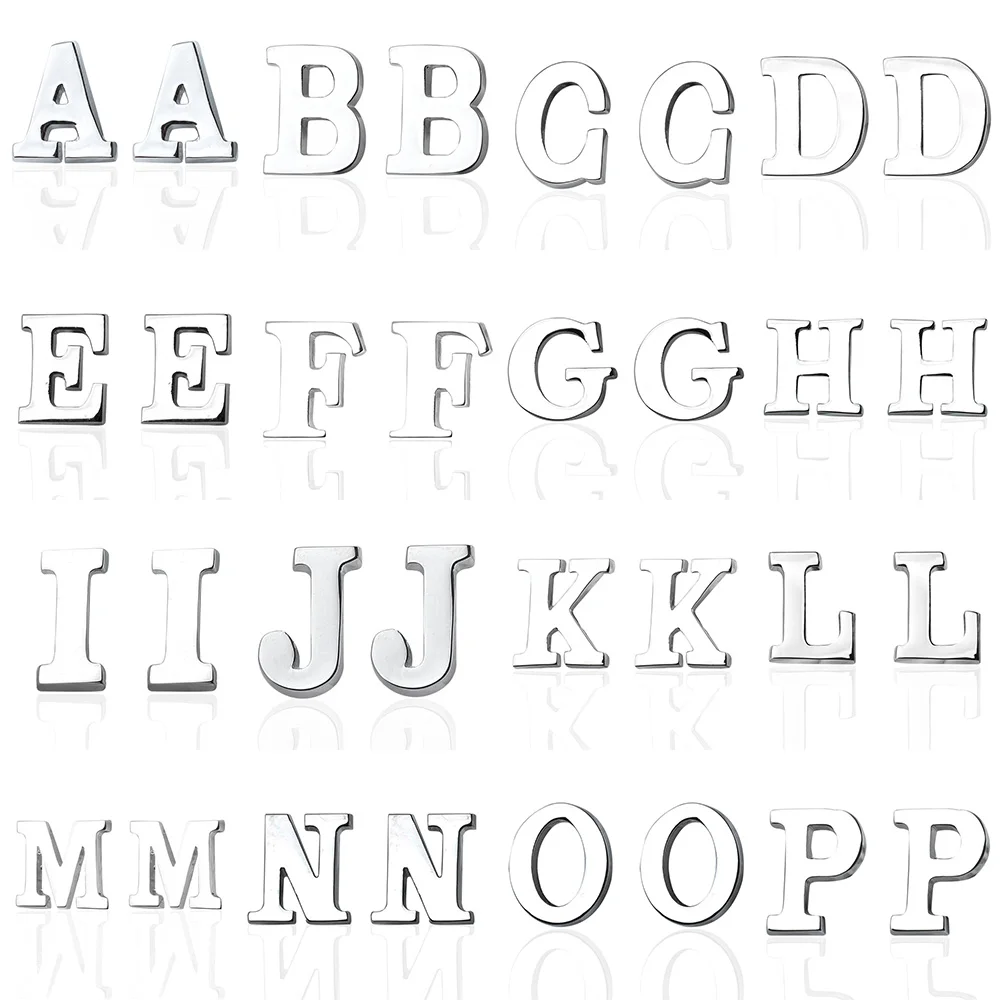 Качественные запонки с буквами A D R H M английским алфавитом для рубашки