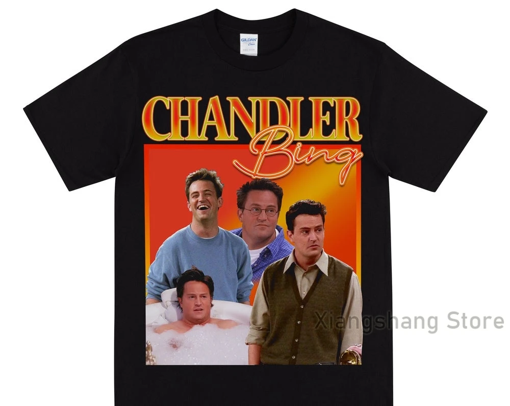 Футболка CHANDLER BING с надписью FRIENDS Tribute Мужская футболка женская 90-х унисекс ретро