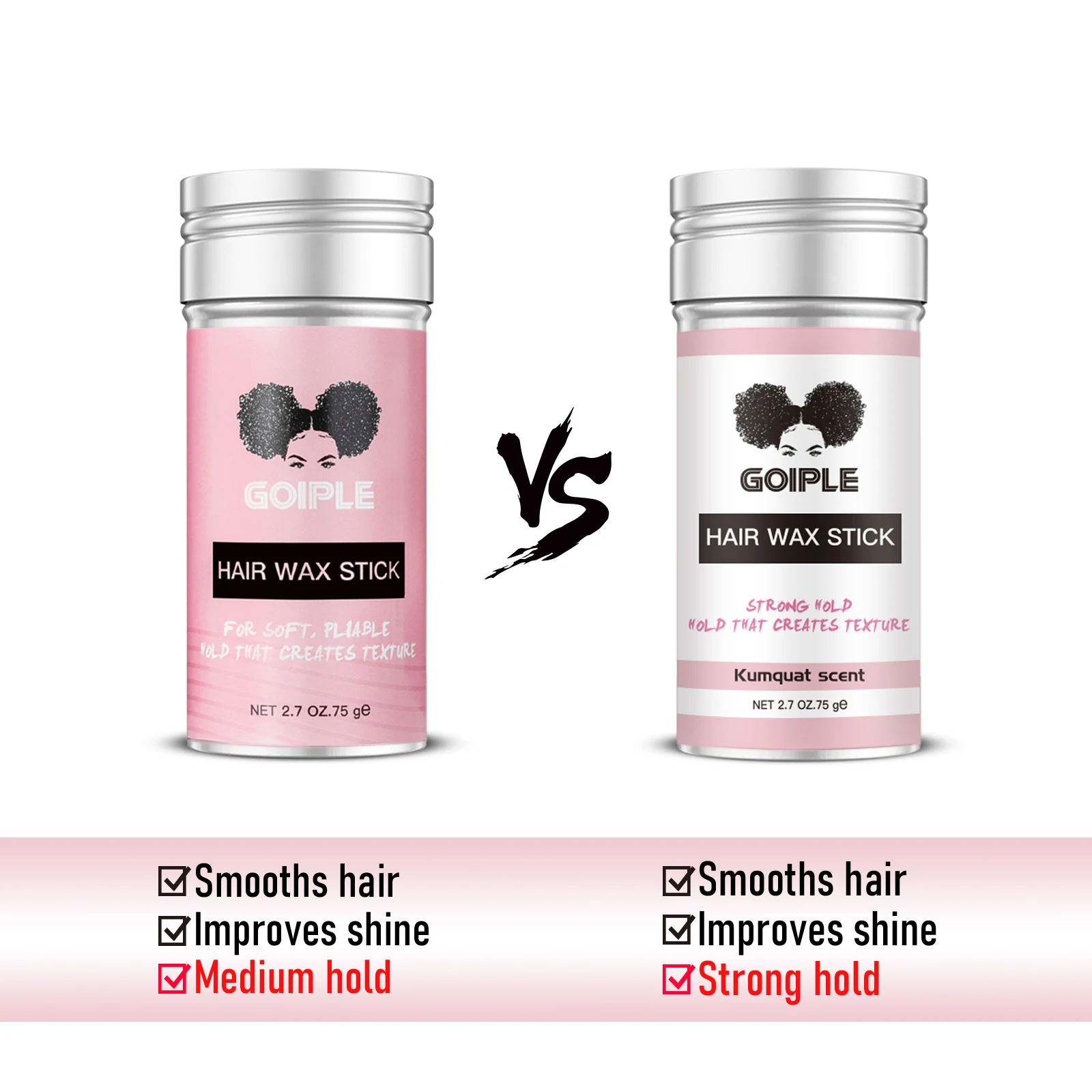 2 7 унции воск для укладки волос с контролем краев гладкая нежирная Восковая