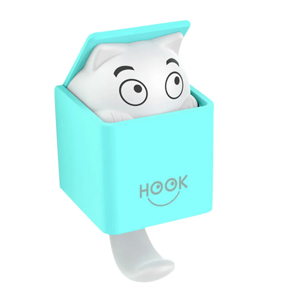 2019 Осень Новый Creative креативный Кот пальто мультфильм Клей милые плечики Крючки