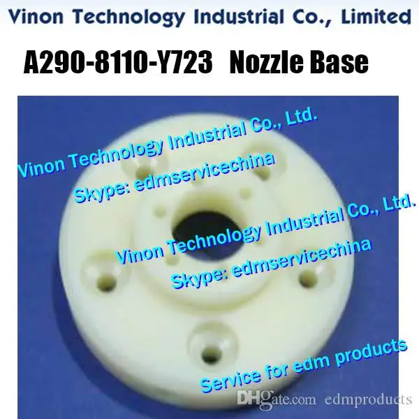 

A290-8110-Y723 edm Nozzle Base F127 (5 screw holes) for Fanuc C,iA,iD series machines Fanuc A290.8110.Y723, A2908110Y723 Nozzle