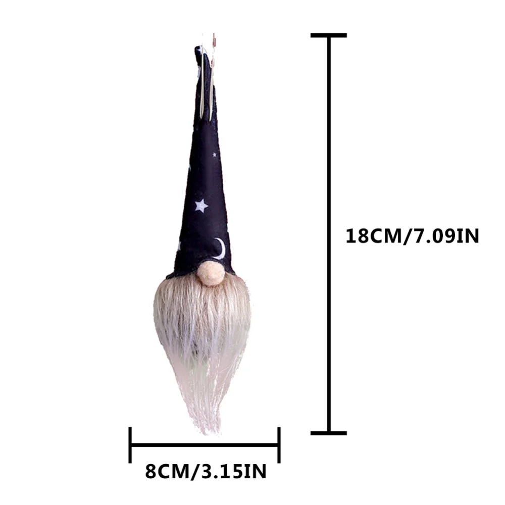 

Halloween Decorations Dwarf Old Man Halloween Witch Hat Faceless Old Man Long-legged Dwarf Home Decoration