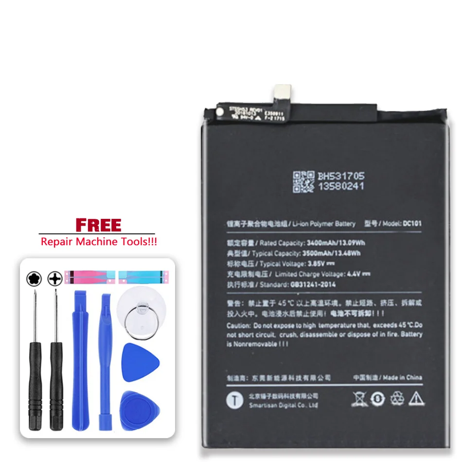 

Battery DC101 3500mAh for Smartisan U3pro OD101 OD103 OD105 OS103 OS105 Mobile Phone Batteria