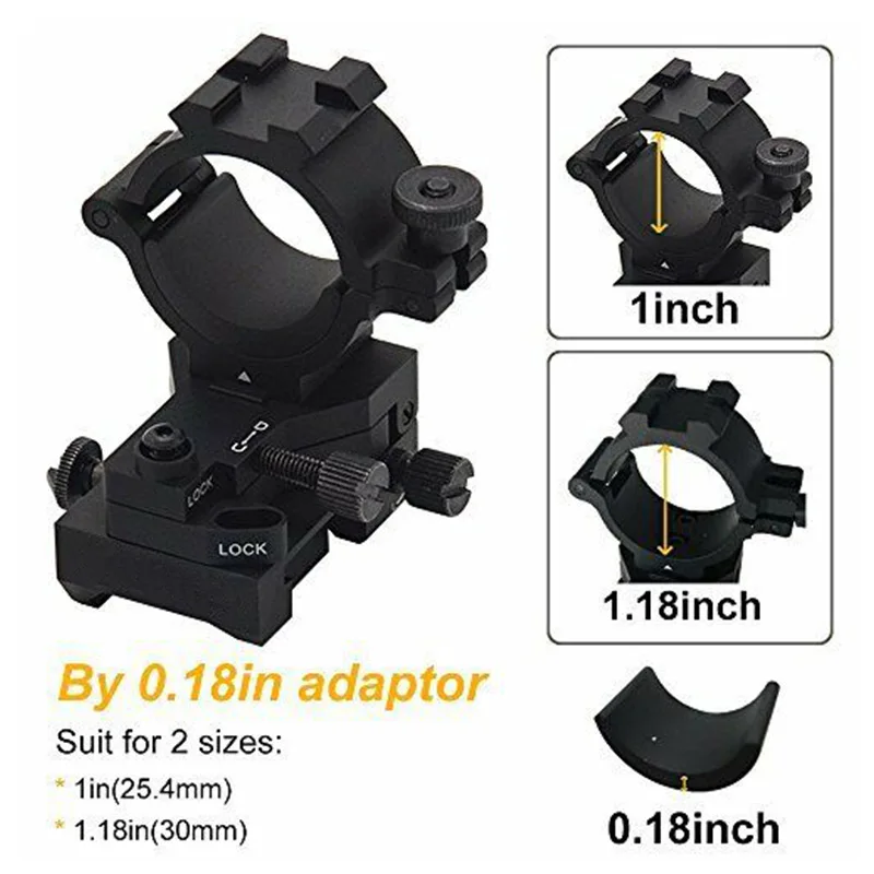 Прямая поставка тактическое Крепление 11 мм крепление для лазерного фонарика 25 4 и
