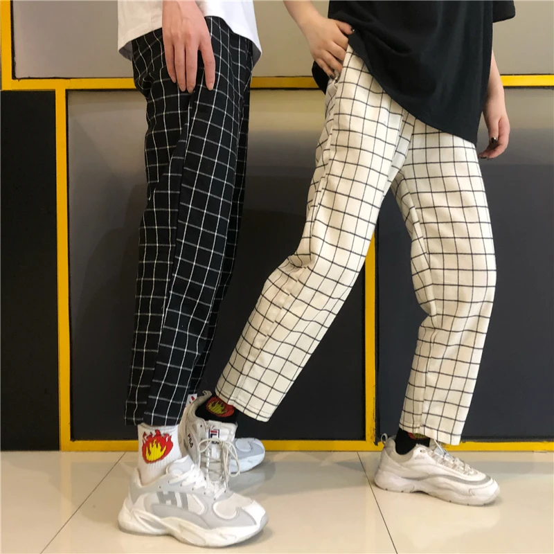 Heydress винтажные лоскутные брюки Харадзюку женские мужские брюки эластичные брюки с высокой талией корейские повседневные Прямые брюки