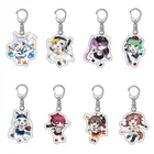 Брелок для ключей Hololive Vtuber, акриловые брелки с аниме рисунком Usada, пекора, рухия, хосимати, суисей, иньгами, корон