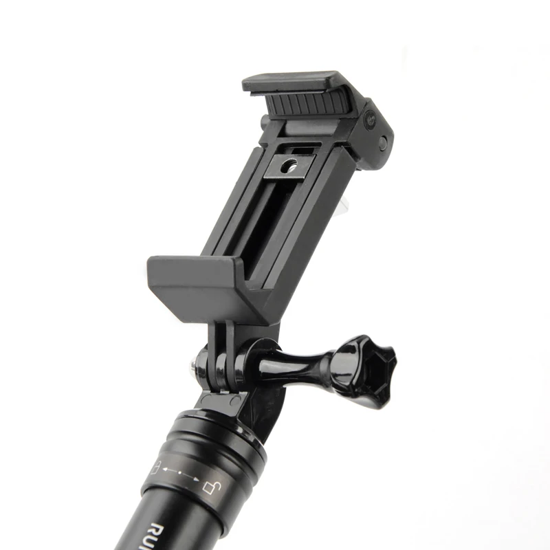 new mobile phone clip mount bracket selfie stick monopod holder for gopro iphone xiaom samsung huawei tripod adapter accessories free global shipping