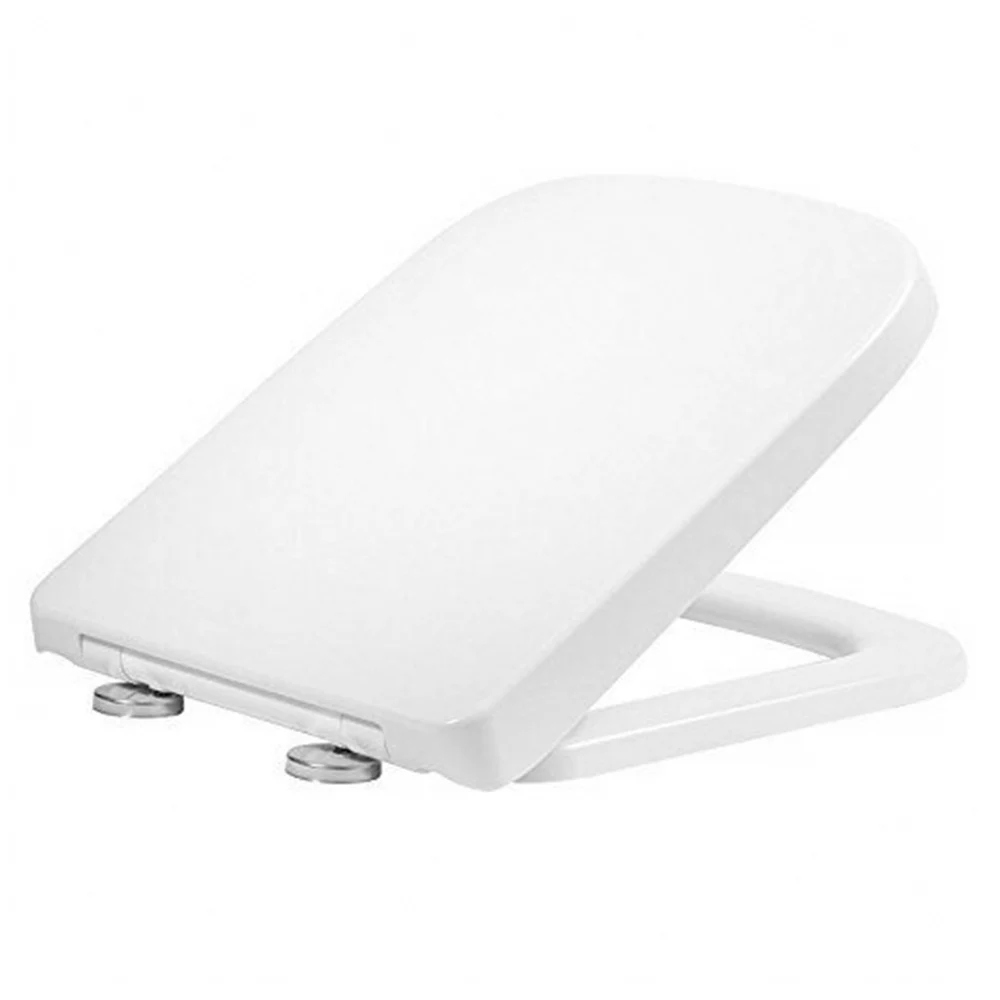 Универсальное роскошное квадратное сиденье для унитаза сверхмощное Белое