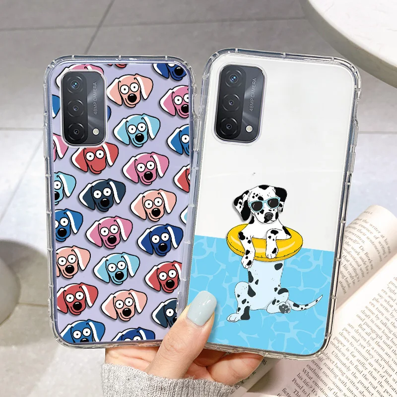 

Clean Transparent Phone Case for OPPO A94 A5 A9 2020 A11 A52 A72 A92 A95 Cover OPPO Reno 5 Lite 4 F Z Soft Silicon Cartoon Coque