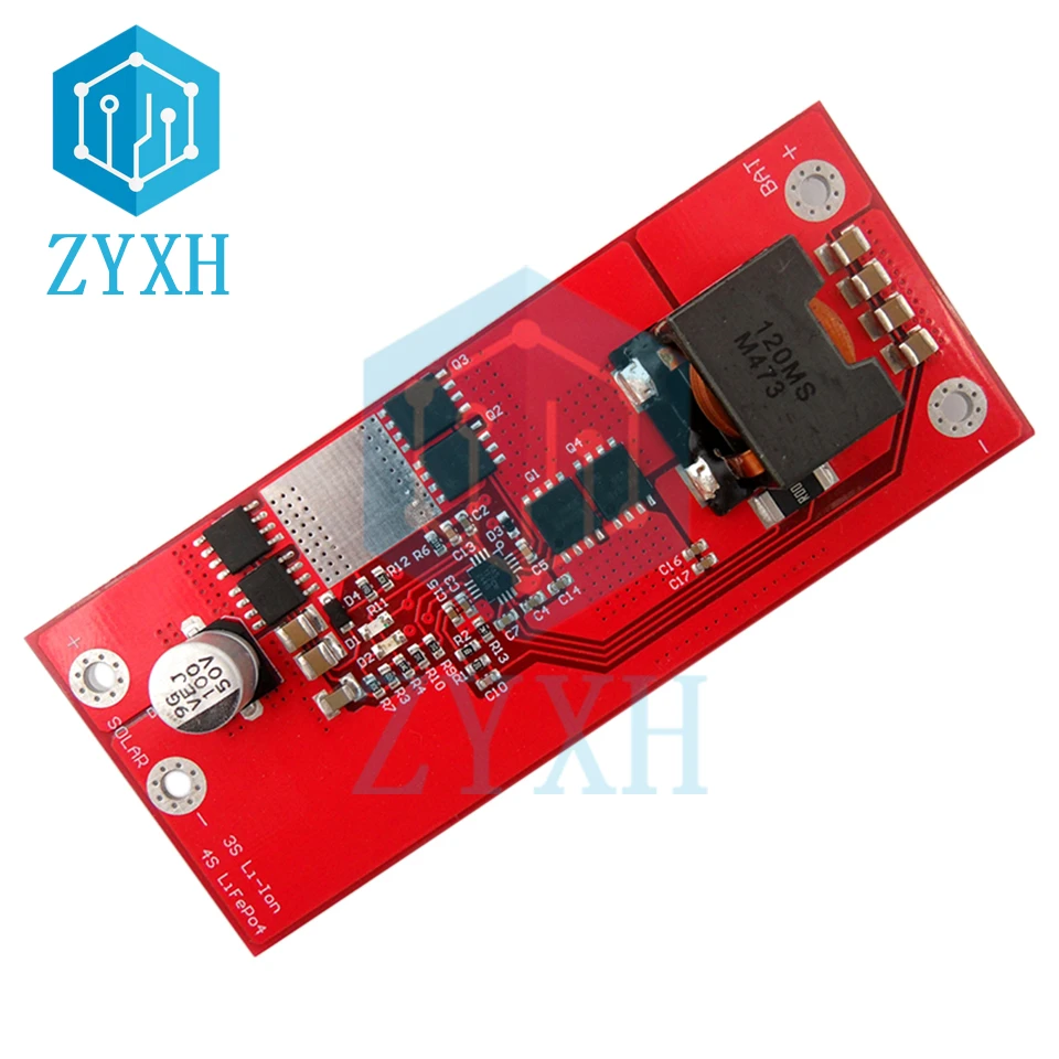 

BMS 3S 4S 10A 12V 12.6V MPPT Solar Controller BQ24650 LifePo4 Lithium Battery Charge ​Board For 80W 120W Solar Pannel System