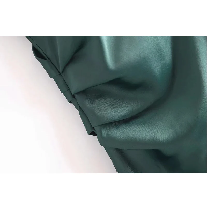 

Za New Summer Woman Party Night Dress Fashion Slit Slim V Neck Midi Dress Sexy Off Shoulder Sling Dresses Vestidos