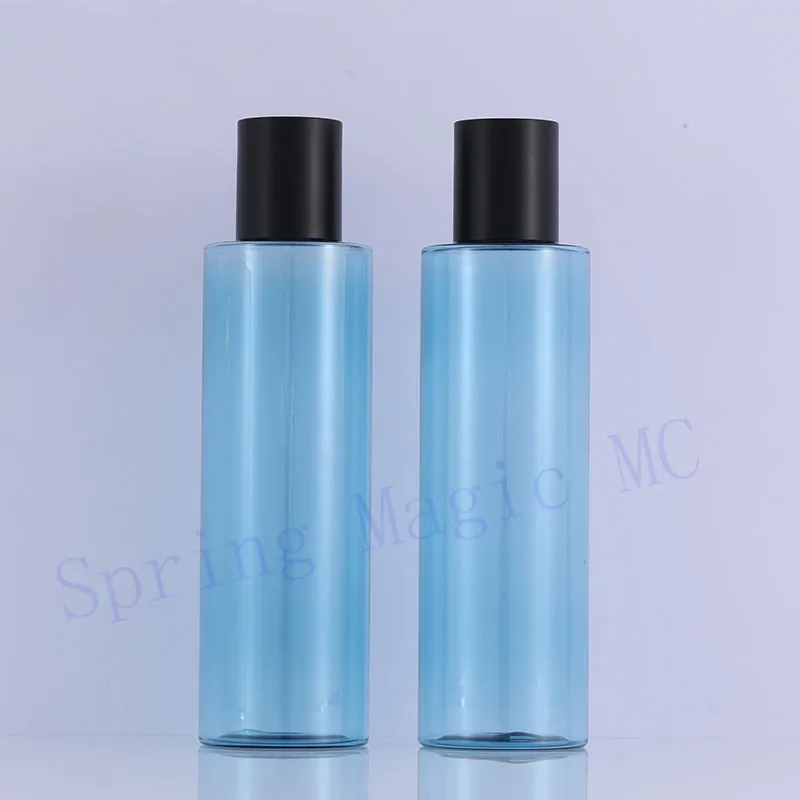 200 мл синяя пластиковая бутылка ПЭТ бутылки лосьона с пробкой чистая росы