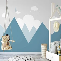 custom photo wallpaper nordic ins hand painted valley starry sky clouds mural childrens room background home decor papel tapiz