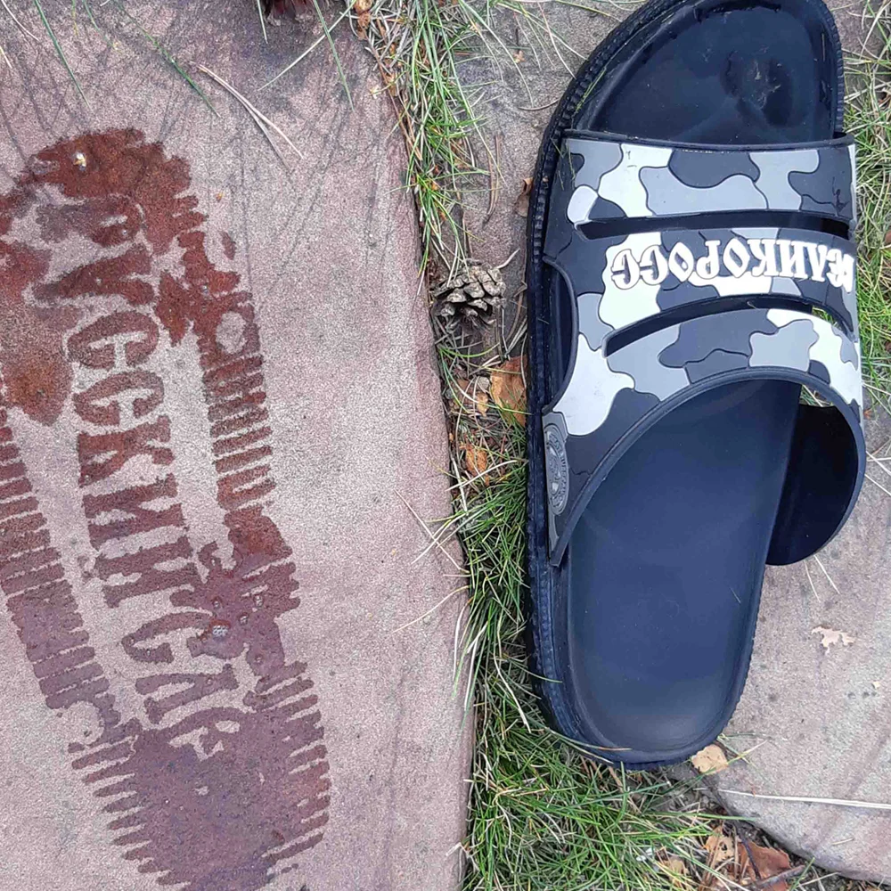 Шлепанцы Великоросс Русский след Песок и глина ортопедические с рельефной