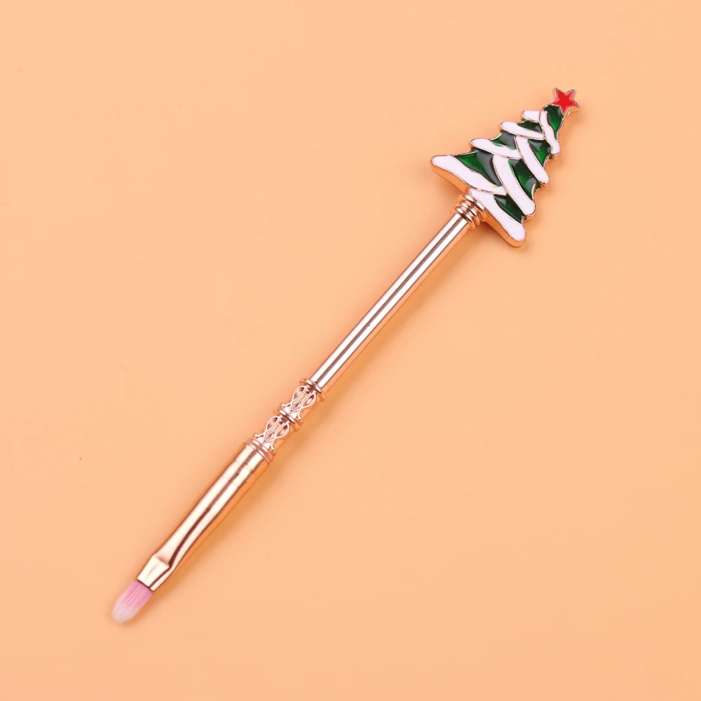 НОВАЯ РОЖДЕСТВЕНСКАЯ Кисть для макияжа Candy, милый мини-набор для макияжа с изображением оленя и конфет, шесть упаковок+ бархатная сумка