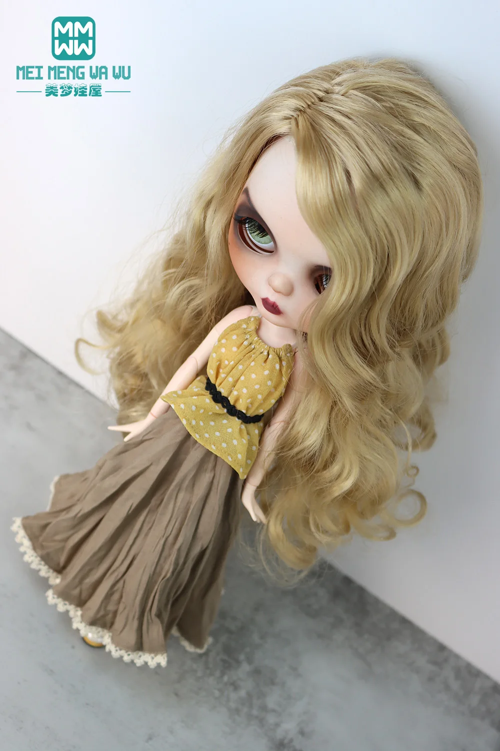 Мини-игрушки для кукол рубашка в клетку розовая юбка Blyth Azone OB22 OB24 28-30 см | Игрушки и