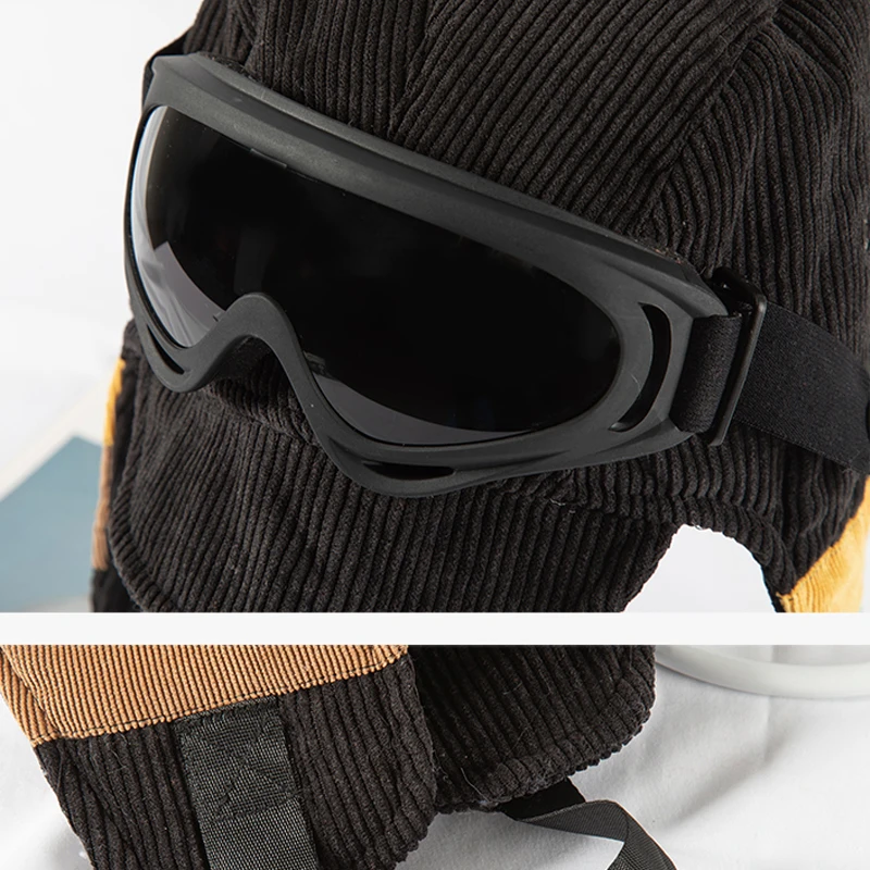 Шапки-авиаторы Foux для мужчин и женщин зимняя шапка-Авиатор Русская Шапка меховые