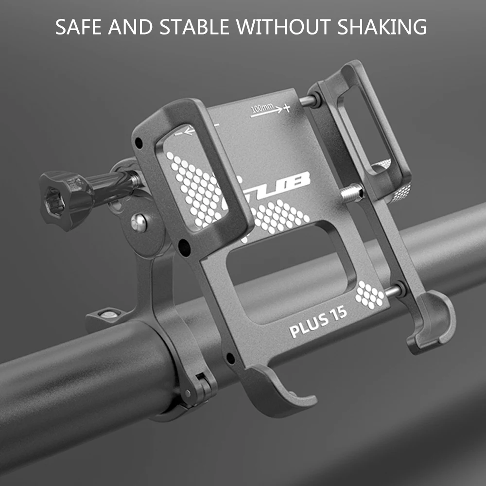 gub bicycle phone holder double lock adjustment aluminum electric scooter motorcycle universal phone navigation shooting stand free global shipping