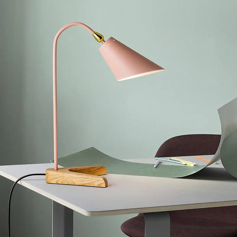 

Nordic Iron Wood Table Lamp Home Decor Night Table Lamps for The Bedroom Bedside Studyroom Office Living Room Desk Light Lamp