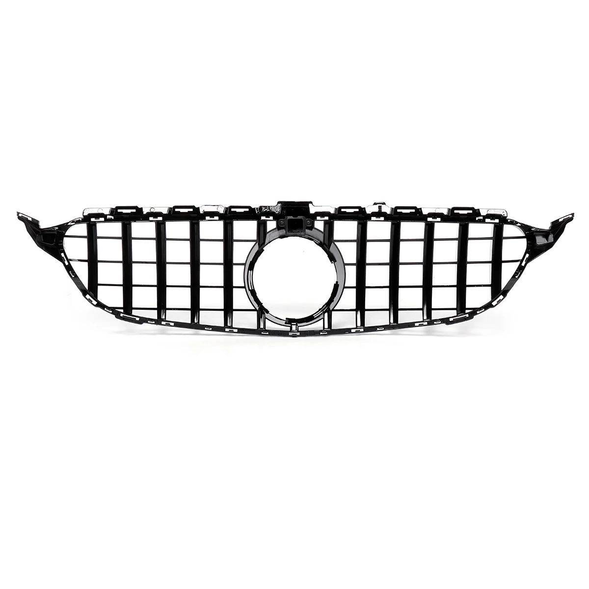 Новый W205 GT R Стиль Решетка переднего бампера для Mercedes Benz C класса C200 C250 C300 C350 2015-2018 с