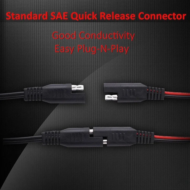 Черное мотоциклетное зарядное устройство адаптер SAE к USB для телефона GPS 12V 24V