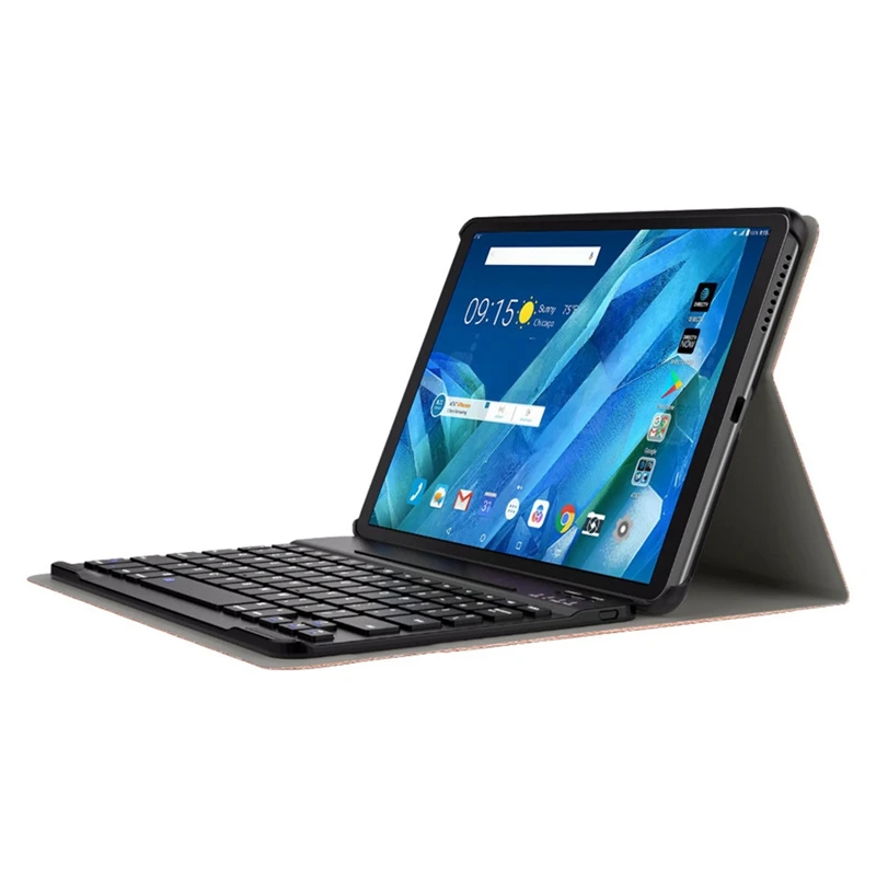 Кожаный чехол с Bluetooth клавиатурой и передней опорой защитный подходит для Lenovo Tab