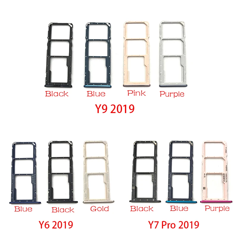 Лоток для SIM карты Huawei Y6 Y9 Y7 Pro 2019|Корпусы и рамки мобильных телефонов| |