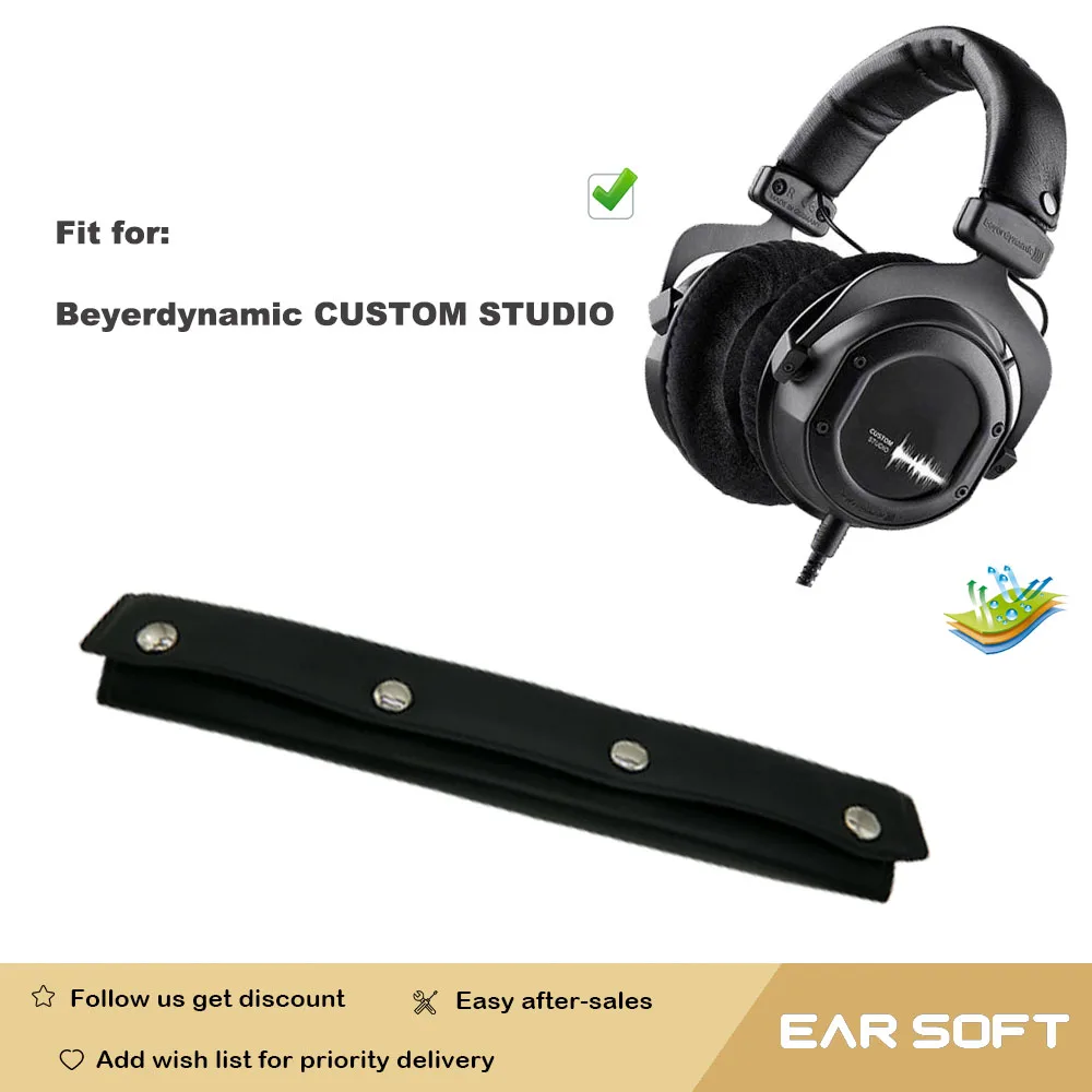 Earsoft Replacement Ear Pads Cushions for Beyerdynamic CUSTOM STUDIO Headphones Headband Earmuff Case Sleeve Accessories