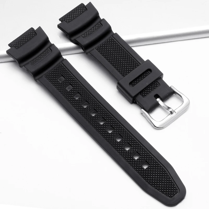 

Спортивный Браслет, ремешок для часов для Casio AE-1000W/SGW-400H 18 мм, резиновый силиконовый ремешок для часов для Casio SGW-500H