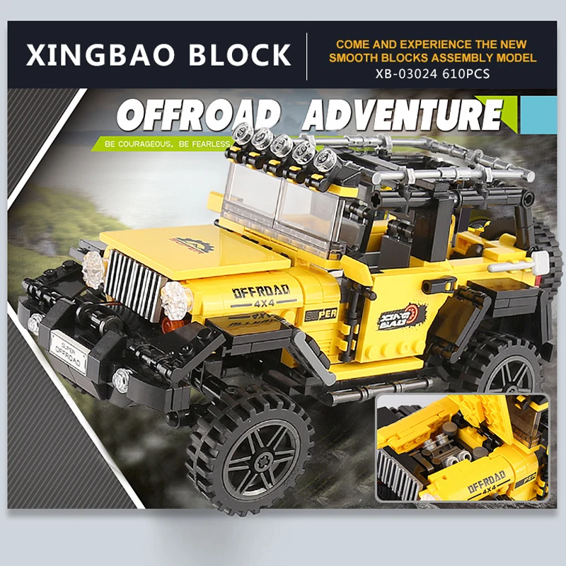 Xingbao 03024 внедорожные Приключения набор строительных блоков Кирпичи игрушки для