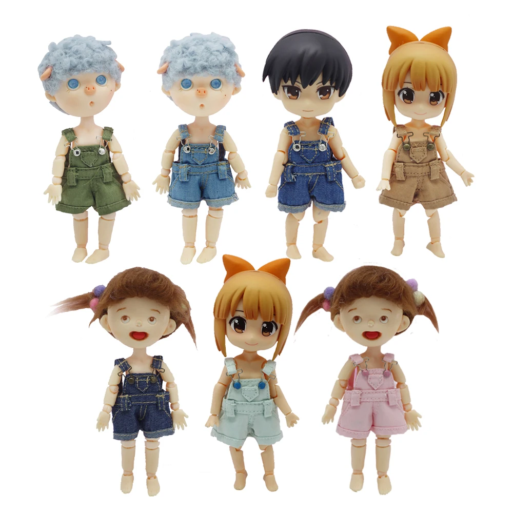 1/12 BJD Dolls Obitsu 11 doll dress overalls clothes for OB11 short pants | Accessories