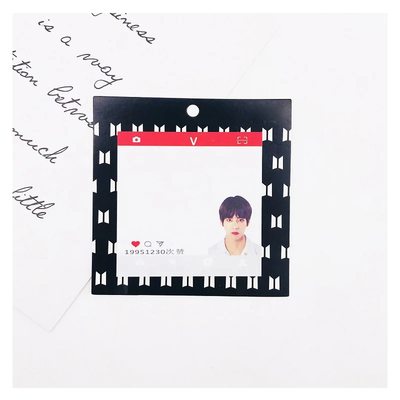 V 30 шт. Kpop Note стикер s мода альбом возврат стикер фото стикер pegatinas Примечание счет Kpop Bangtan стикер s - Цвет: V