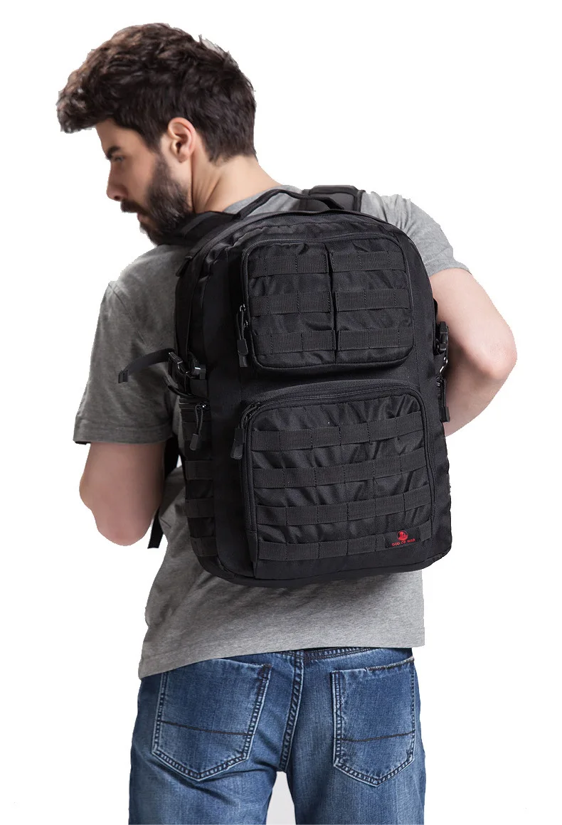 40L мужской тактический рюкзак, сумка для отдыха на природе, походный Рюкзак Molle 600D, водонепроницаемый нейлоновый спортивный рюкзак для путешествий, военный армейский рюкзак