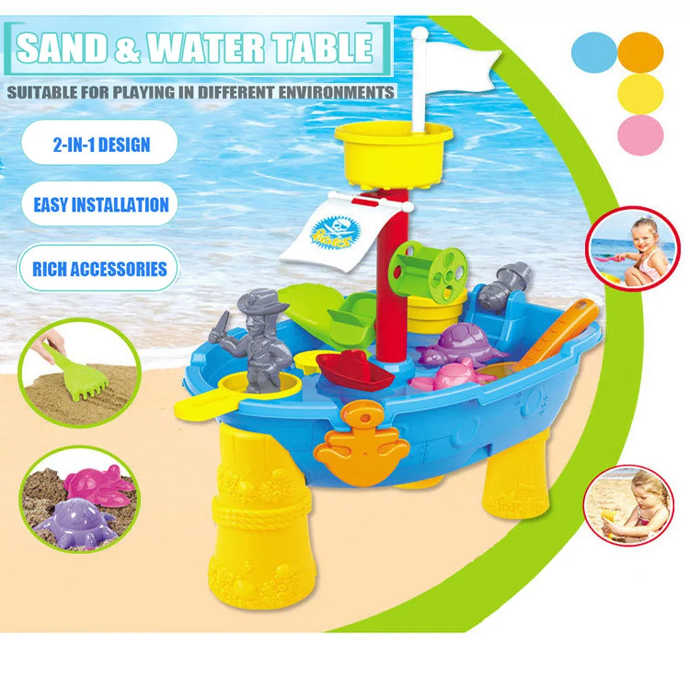 

Bucket Outdoor Seaside Sand Table Sandglass Play Water Kids Beach Toy Set Digging Pit For Children Desk Garden Summer 40#