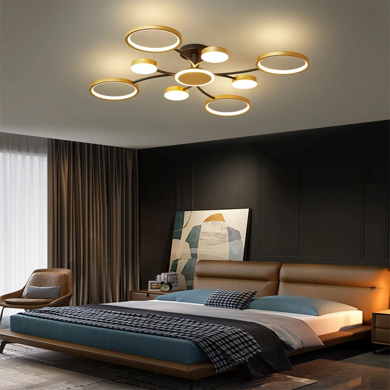 

American LED chandelier bedroom ceiling lamp living room lighting chandelier restaurant hotel lighting