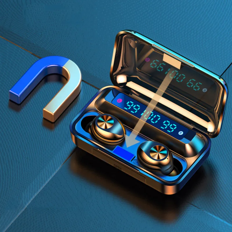 IPX7 глубина водонепроницаемый дизайн TWS сенсорный беспроводной Bluetooth 5 0 микрофон