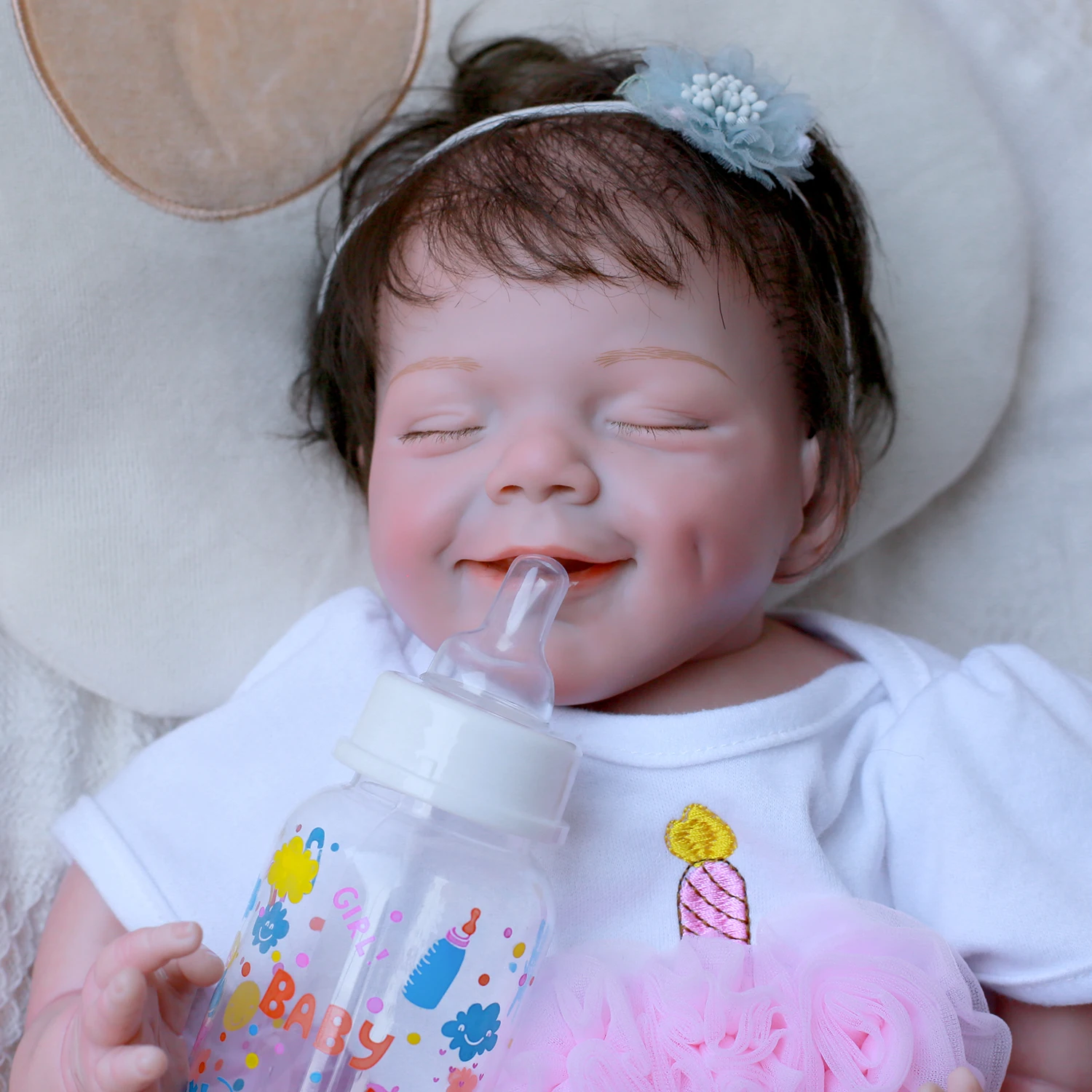 

46CM Silicone Reborn Doll Simulation Baby Bebe Dolls Newborn Soft Toddler Babies Toys For Girls Child Birthday Christmas Gifts