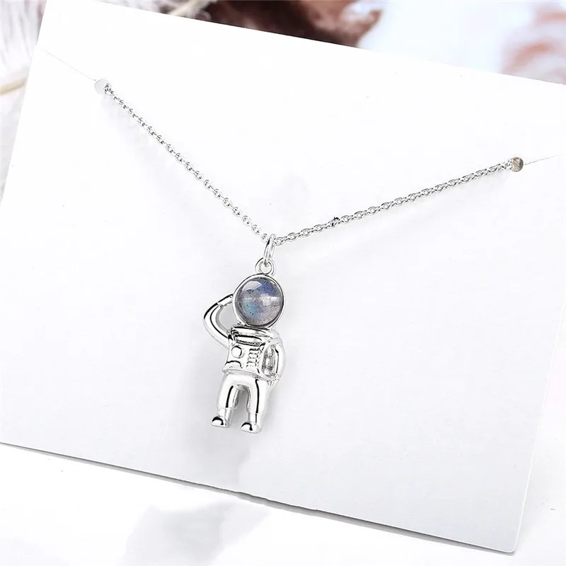 Новейшее ожерелье с подвеской в виде астронавта из кристалла Женский чокер