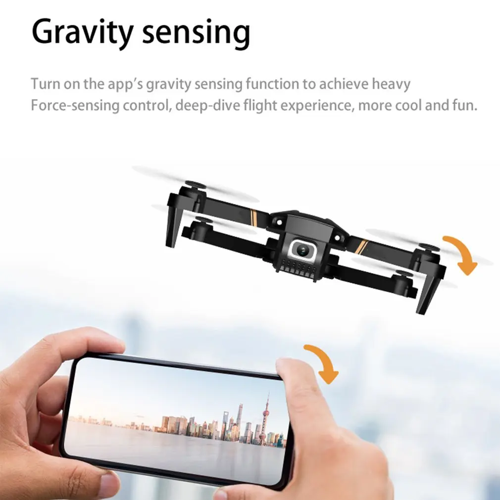 V4 Rc Drone 4k HD Wide Angle Camera WiFi fpv Drone Dual Camera Quadcopter Real-time transmission Helicopter Toys