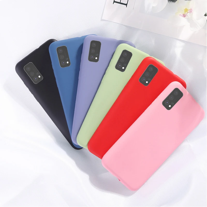 Мягкий чехол из жидкого силикона для телефона Huawei P40 Lite Pro резиновый