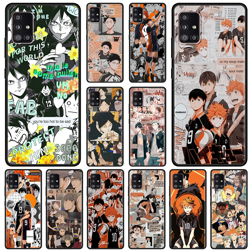 

Japan Anime Oya haikyuu Case For Samsung Galaxy A51 A31 A21s A71 A11 A41 A52 A72 A42 A52s A32 A02s A22 A12 Silicone Fundas