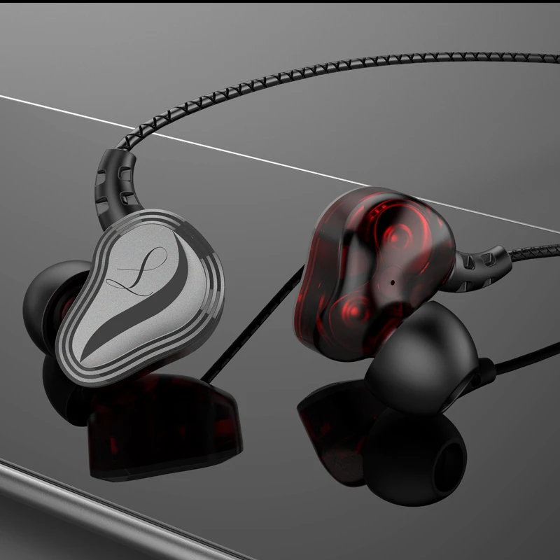 Проводные наушники-вкладыши hengshanlao 3 5 мм Hi-Fi спортивные музыкальные наушники